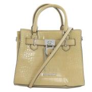 Pre-owned Leather handbags Michael Kors Pre-owned , Beige , Dames