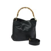 Pre-owned Leather gucci-bags Gucci Vintage , Black , Dames