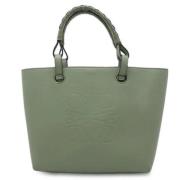 Pre-owned Leather handbags Loewe Pre-owned , Green , Dames