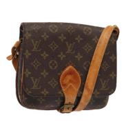 Pre-owned Canvas louis-vuitton-bags Louis Vuitton Vintage , Brown , Da...