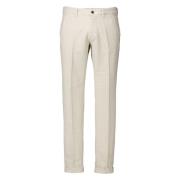 Ecru Stijlvolle Broek Mason's , Beige , Heren