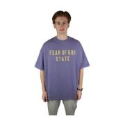 Lavendel Heavy Crewneck Tee Fear Of God , Purple , Heren