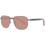 Gunmetal Herenzonnebril Rechthoekig Bruin Guess , Pink , Heren