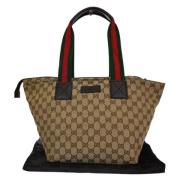 Pre-owned Canvas gucci-bags Gucci Vintage , Brown , Dames