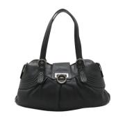 Pre-owned Leather shoulder-bags Salvatore Ferragamo Pre-owned , Black ...