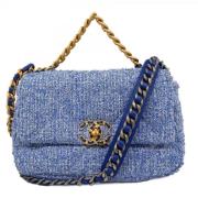 Pre-owned Fabric chanel-bags Chanel Vintage , Blue , Dames