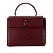 Pre-owned Leather totes Cartier Vintage , Red , Dames