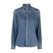 Denim overhemden Ralph Lauren , Blue , Dames