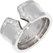 Pre-owned Metal rings Cartier Vintage , White , Dames