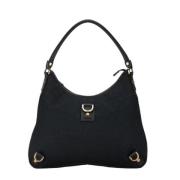 Pre-owned Canvas shoulder-bags Gucci Vintage , Black , Dames