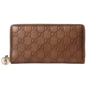 Pre-owned Leather wallets Gucci Vintage , Brown , Dames