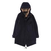 Klassieke Cyclone Parka met capuchon Ten C , Blue , Heren