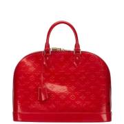 Pre-owned Leather handbags Louis Vuitton Vintage , Red , Dames