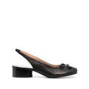 Zwarte Tabi Pump met Strikdetail Maison Margiela , Black , Dames