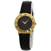 Pre-owned Leather watches Gucci Vintage , Black , Dames