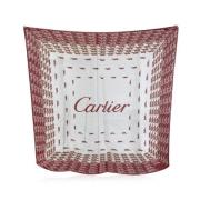 Pre-owned Cotton scarves Cartier Vintage , Red , Dames