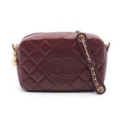 Pre-owned Leather chanel-bags Chanel Vintage , Red , Dames