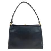 Pre-owned Leather handbags Gucci Vintage , Black , Dames