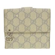 Pre-owned Canvas wallets Gucci Vintage , Gray , Dames