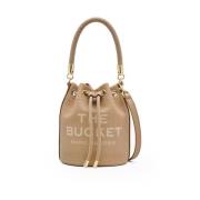 Beige Leren Bucket Tas Marc Jacobs , Beige , Dames