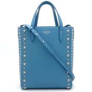 Pre-owned Leather handbags Jimmy Choo Pre-owned , Blue , Dames