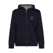 Stijlvolle hoodie voor mannen Brunello Cucinelli , Blue , Heren