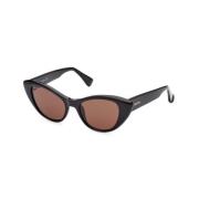 MaxMara Sungles Mm0039 - Elegant Stijl Max Mara , Black , Unisex