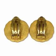 Pre-owned Metal earrings Chanel Vintage , Yellow , Dames