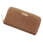 Pre-owned Leather wallets Fendi Vintage , Brown , Dames