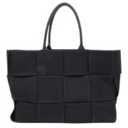 Pre-owned Canvas shoulder-bags Bottega Veneta Vintage , Black , Dames