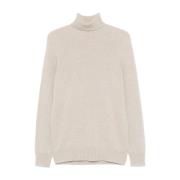 Stijlvolle Sweaters Collectie Roberto Collina , Beige , Heren