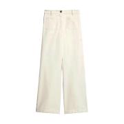 Ecru Filter Broek Max Mara Weekend , Beige , Dames