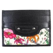 Pre-owned Leather wallets Gucci Vintage , Black , Dames