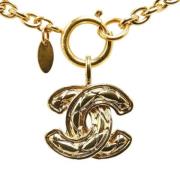 Pre-owned Metal chanel-jewelry Chanel Vintage , Yellow , Dames