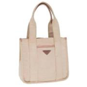 Pre-owned Canvas prada-bags Prada Vintage , Beige , Dames