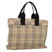 Pre-owned Canvas totes Burberry Vintage , Beige , Dames