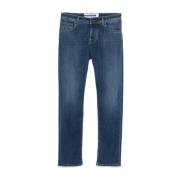 Slim Fit Indigo Blue Denim Jeans Jacob Cohën , Blue , Heren