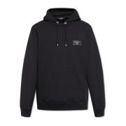 Hoodie Balmain , Black , Heren