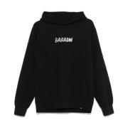 Zwarte Sweater Collectie Barrow , Black , Heren