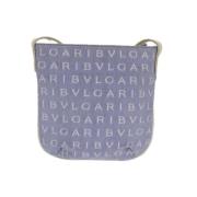 Pre-owned Canvas shoulder-bags Bvlgari Vintage , Blue , Dames