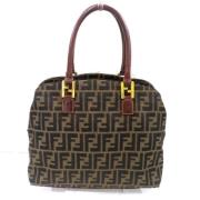 Pre-owned Canvas handbags Fendi Vintage , Brown , Dames