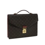 Pre-owned Canvas louis-vuitton-bags Louis Vuitton Vintage , Brown , Da...