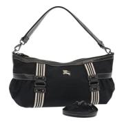 Pre-owned Nylon shoulder-bags Burberry Vintage , Black , Dames