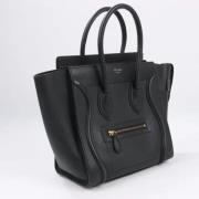 Pre-owned Leather handbags Celine Vintage , Black , Dames