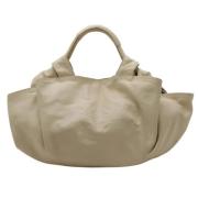 Pre-owned Leather handbags Loewe Pre-owned , Beige , Dames