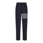 Blauwe Drop Crotch Backstrap Broek Thom Browne , Blue , Heren