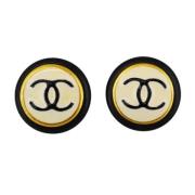 Pre-owned Yellow Gold chanel-jewelry Chanel Vintage , Black , Dames