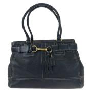 Pre-owned Leather shoulder-bags Coach Pre-owned , Black , Dames