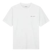 Wit T-shirt met M190101 model Olaf Hussein , White , Heren