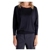 Oversized Blauwe Trui Zanone , Blue , Dames